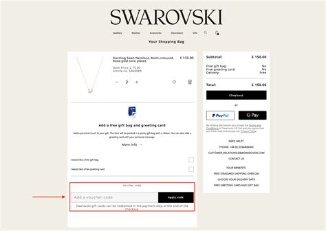 swarovski discount code.